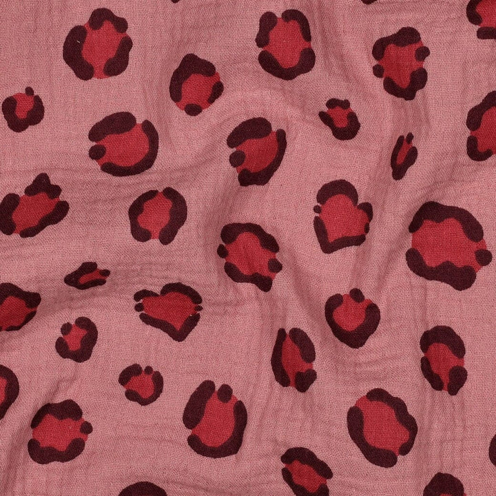Musselin | Double Gauze | Lovely Leo | Mauve Fadenwunsch 