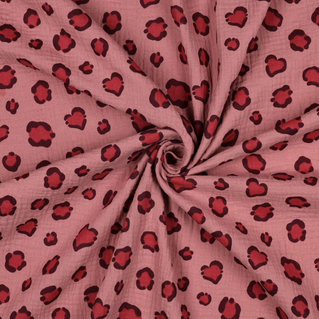 Musselin | Double Gauze | Lovely Leo | Mauve Fadenwunsch 