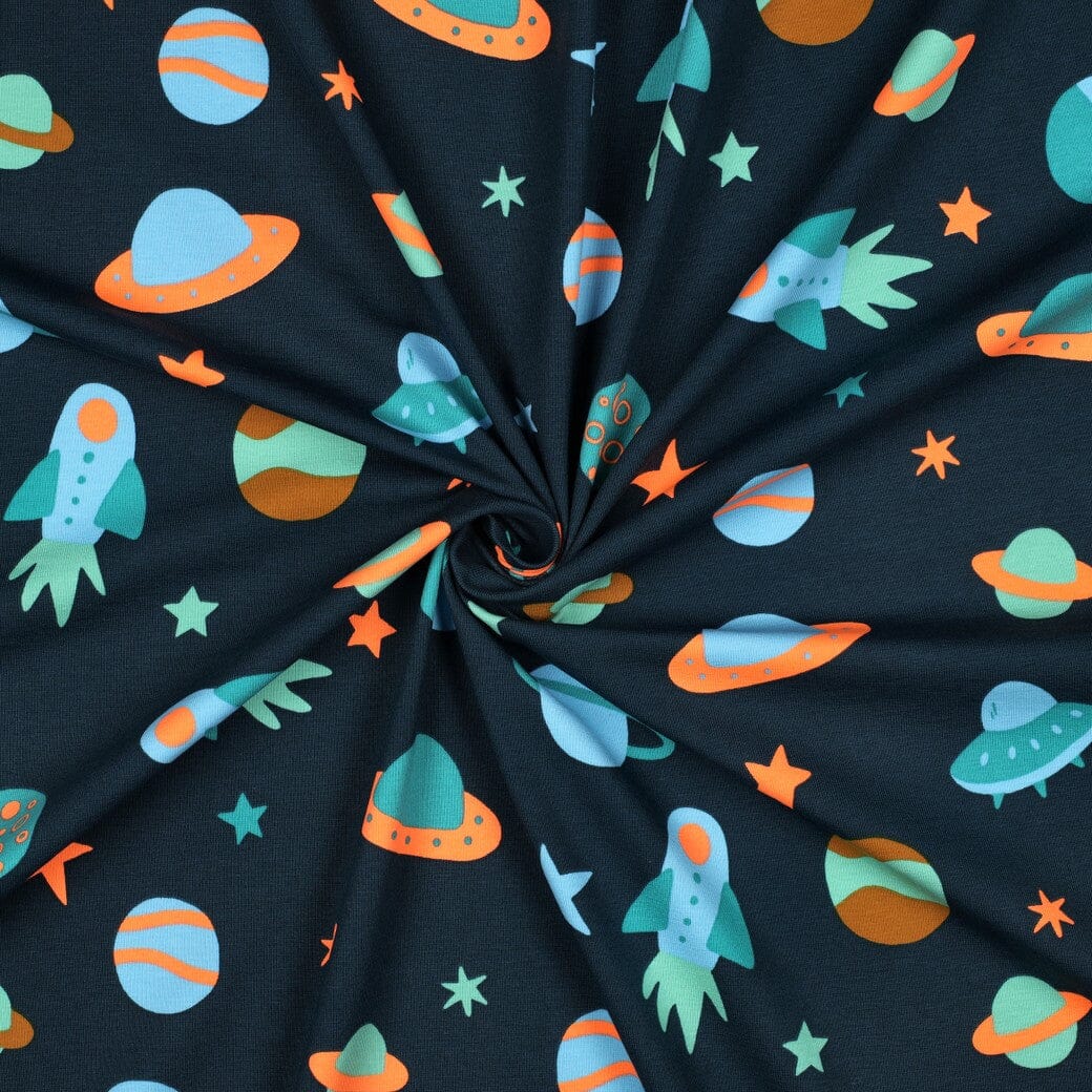 Jersey | „Neon Space“ – Dunkelblau Fadenwunsch 
