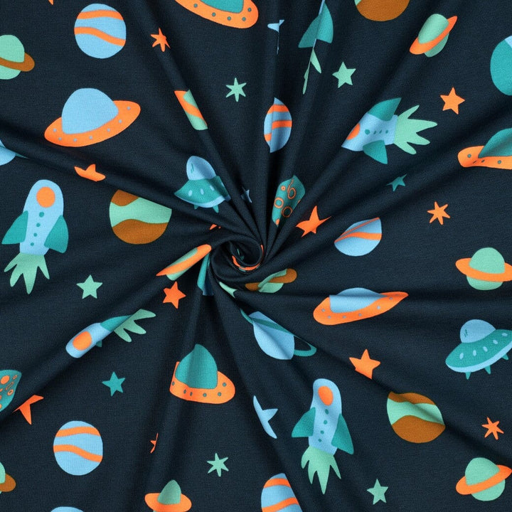 Jersey | „Neon Space“ – Dunkelblau Fadenwunsch 