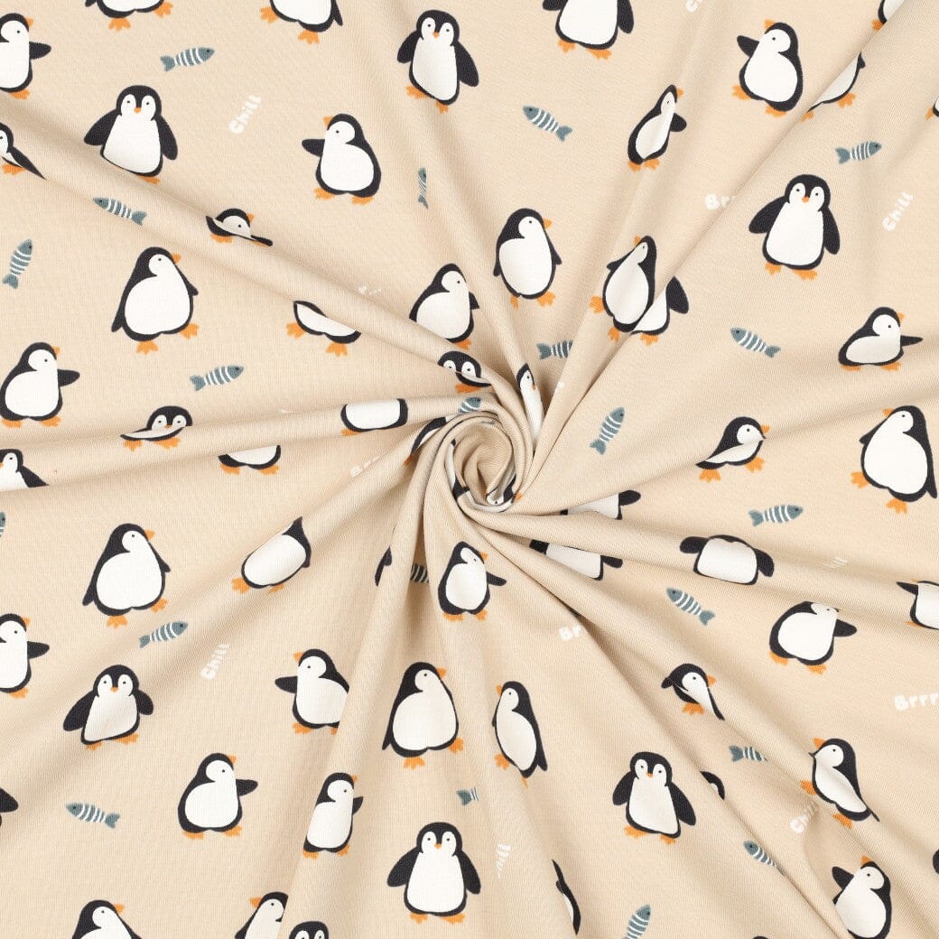 Jersey | „Chilly Penguins“ – Beige Fadenwunsch 