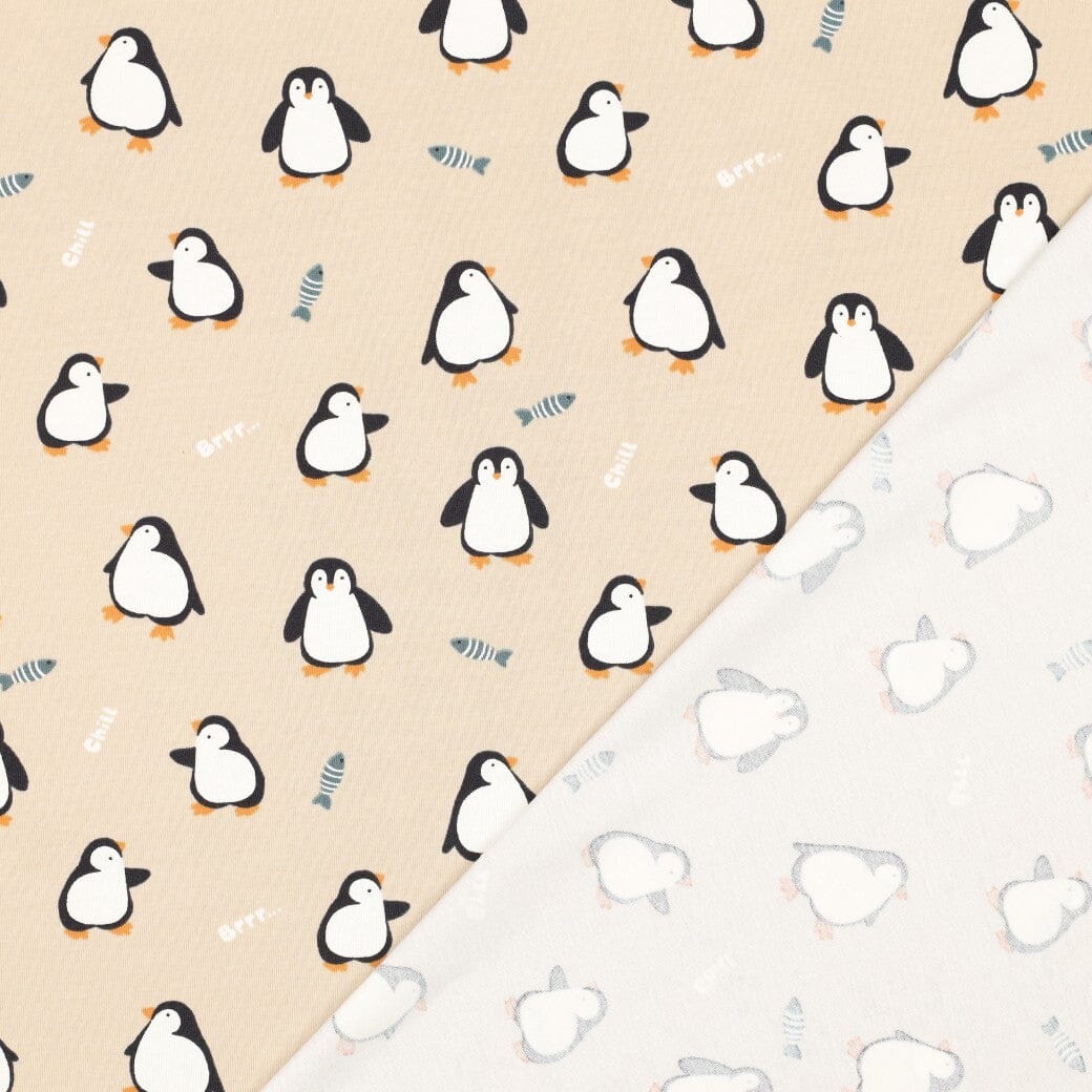 Jersey | „Chilly Penguins“ – Beige Fadenwunsch 