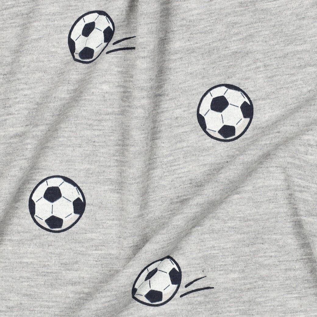Jersey | „Soccer“ – Hellgrau meliert Fadenwunsch 
