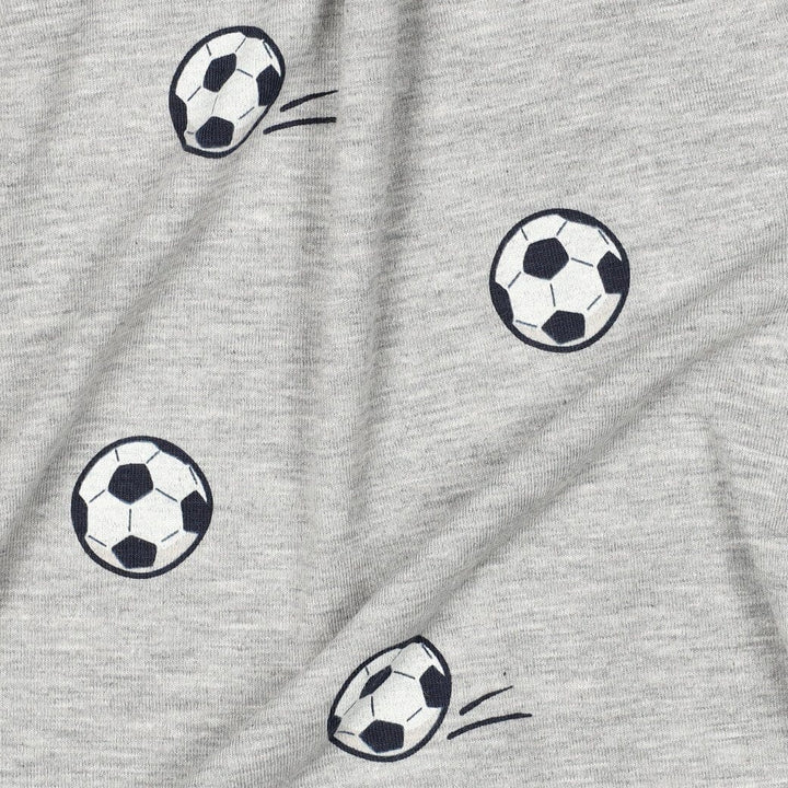 Jersey | „Soccer“ – Hellgrau meliert Fadenwunsch 