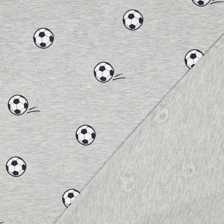 Jersey | „Soccer“ – Hellgrau meliert Fadenwunsch 