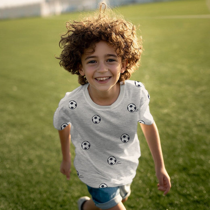 Jersey | „Soccer“ – Hellgrau meliert Fadenwunsch 