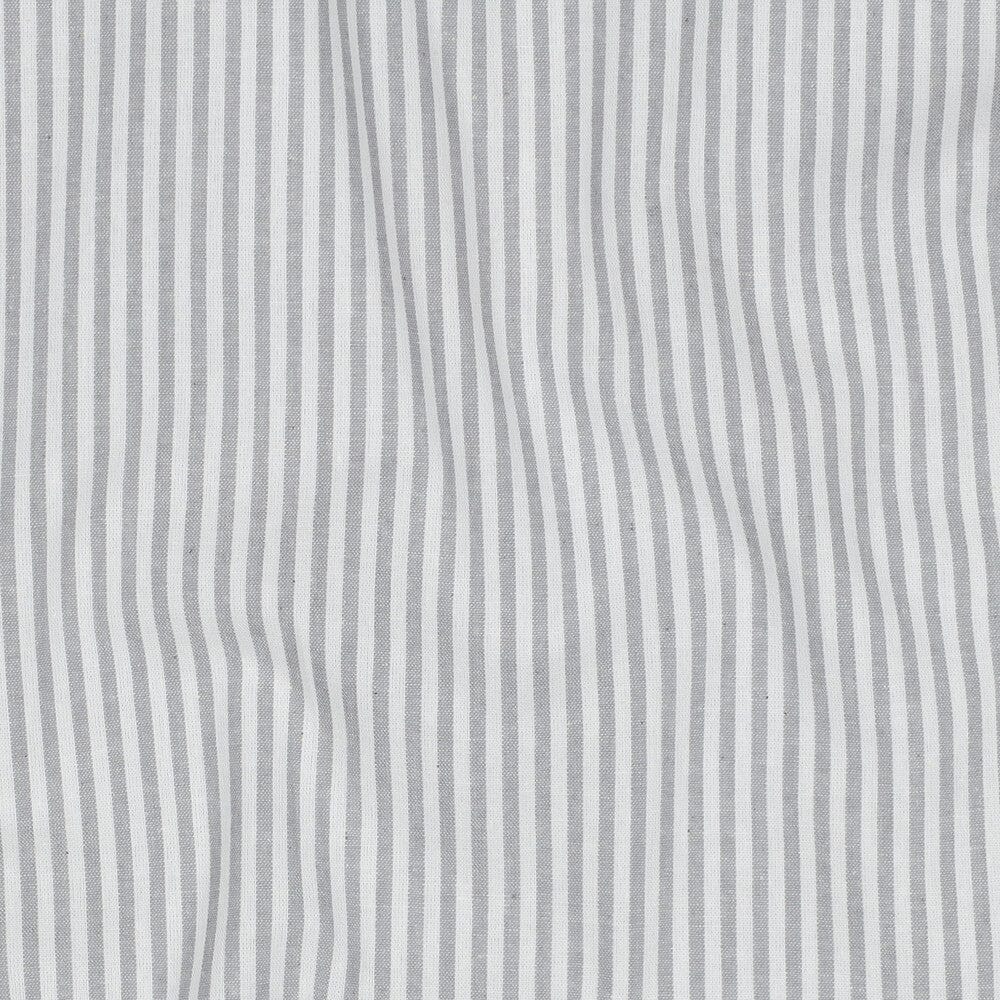 Baumwolle "Fine Lines" - Grau | Streifen garngefärbt Fadenwunsch 