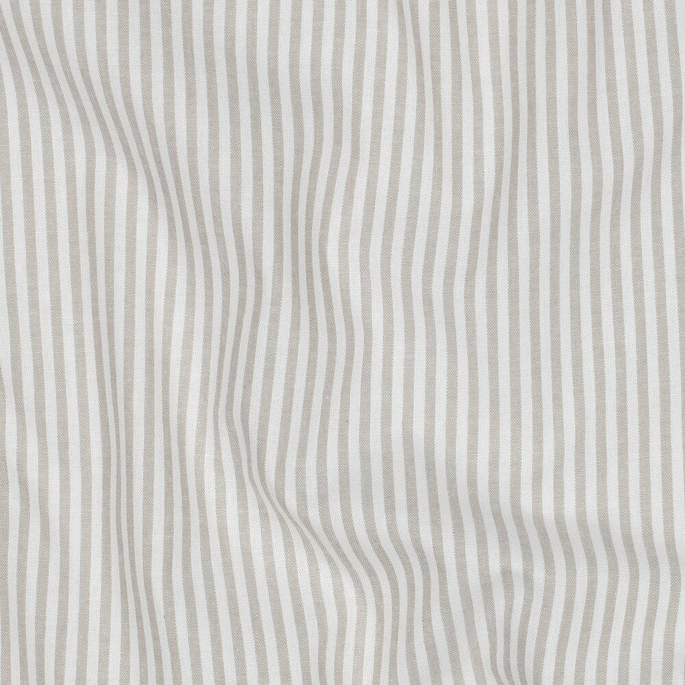 Baumwolle "Fine Lines" - Sand | Streifen garngefärbt Fadenwunsch 