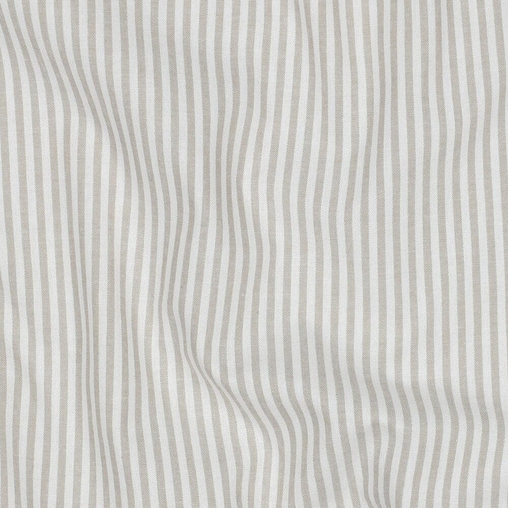 Baumwolle "Fine Lines" - Sand | Streifen garngefärbt Fadenwunsch 