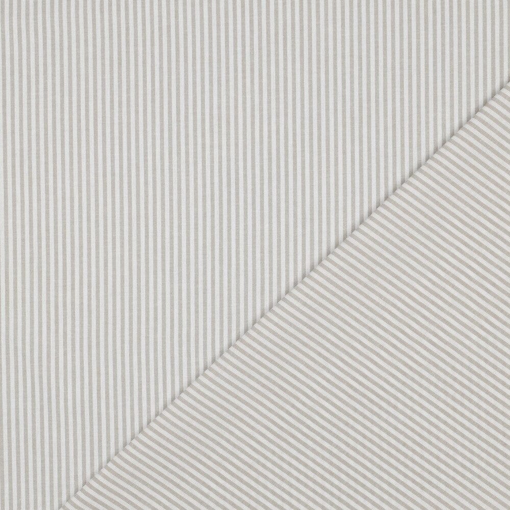 Baumwolle "Fine Lines" - Sand | Streifen garngefärbt Fadenwunsch 
