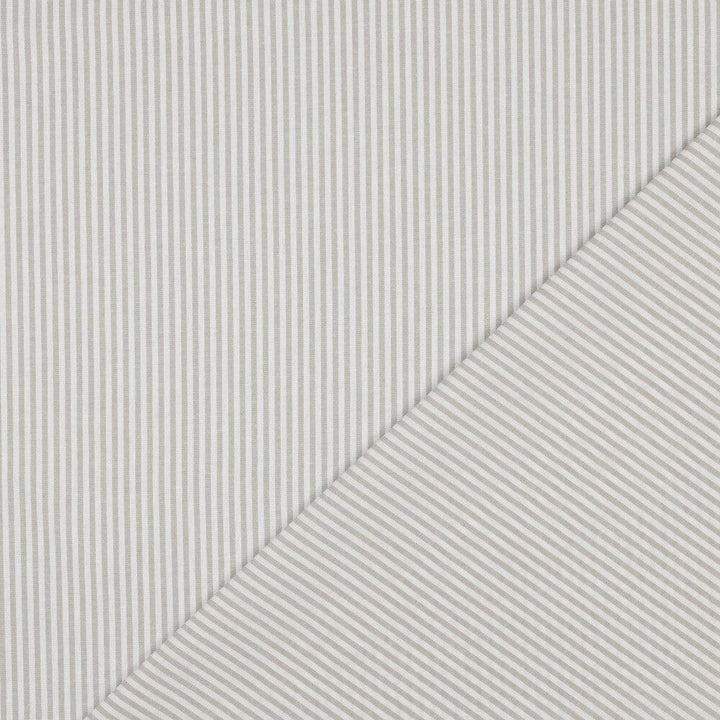 Baumwolle "Fine Lines" - Sand | Streifen garngefärbt Fadenwunsch 