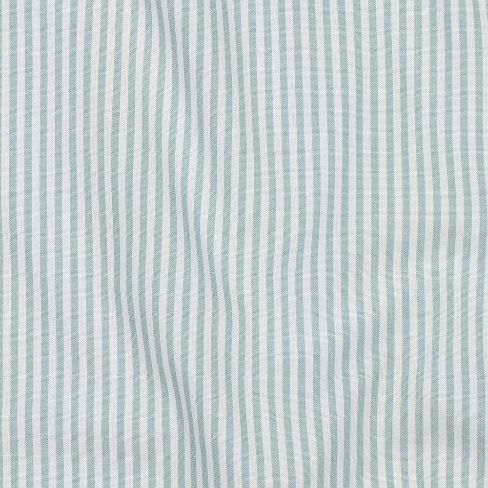 Baumwolle "Fine Lines" - Teal | Streifen garngefärbt Fadenwunsch 