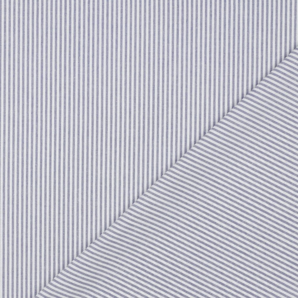 Baumwolle "Fine Lines" - Lavendel | Streifen garngefärbt Fadenwunsch 