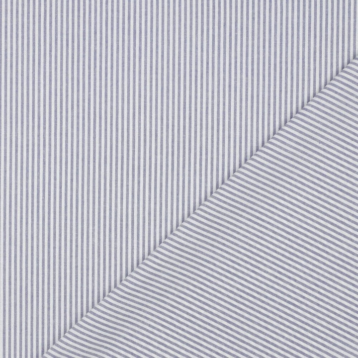 Baumwolle "Fine Lines" - Lavendel | Streifen garngefärbt Fadenwunsch 