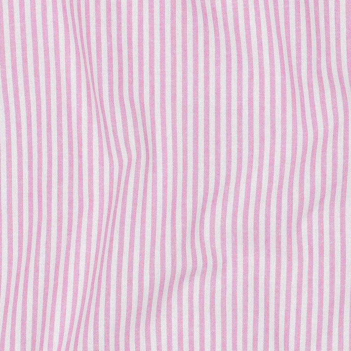 Baumwolle "Fine Lines" - Rosa | Streifen garngefärbt Fadenwunsch 