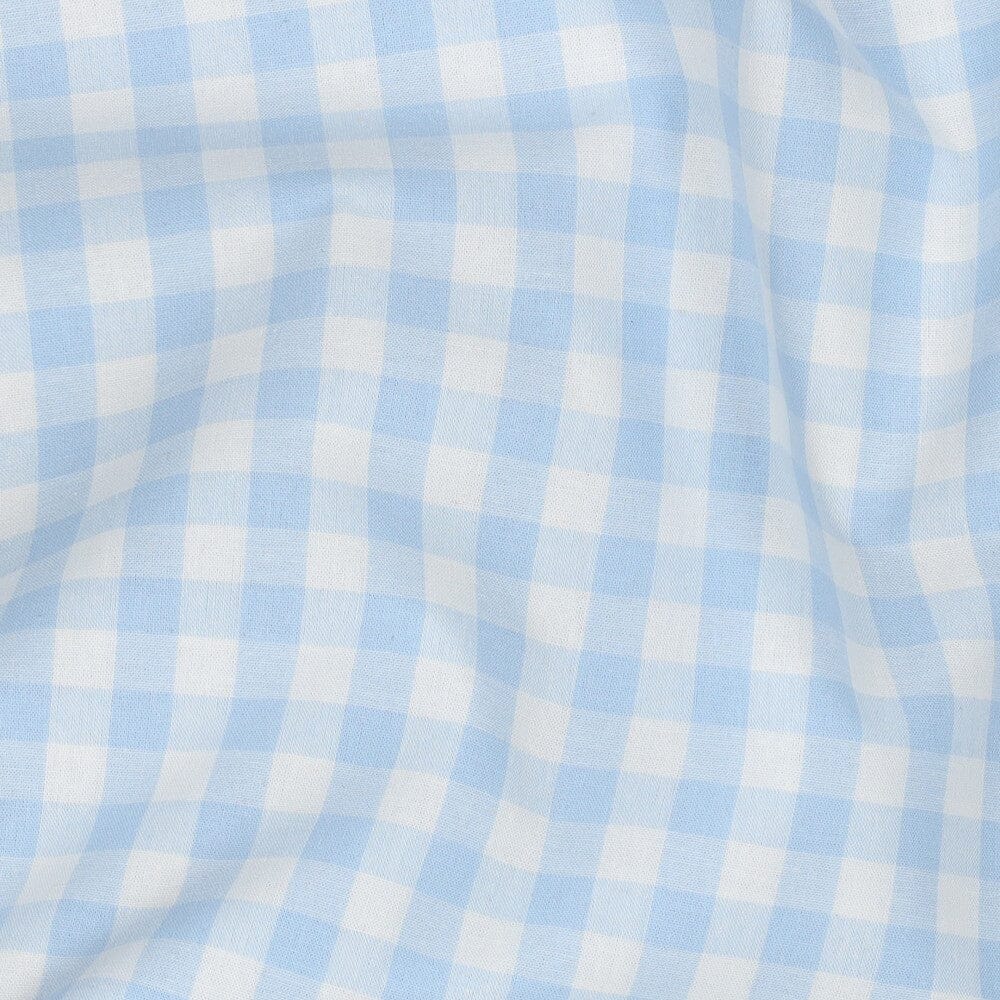 Baumwollstoff "Vichy Karo" - Hellblau | Karos garngefärbt Fadenwunsch 
