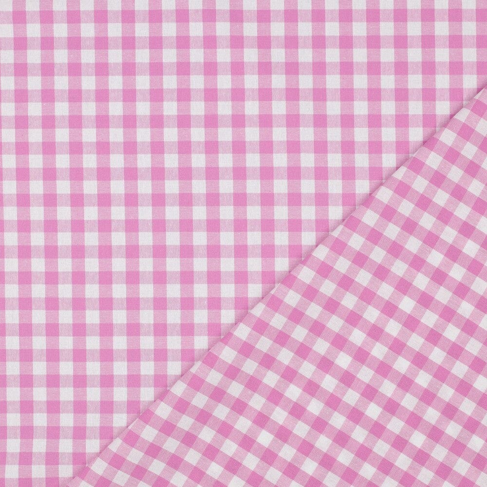 Baumwollstoff "Vichy Karo" - Rosa | Karos garngefärbt Fadenwunsch 