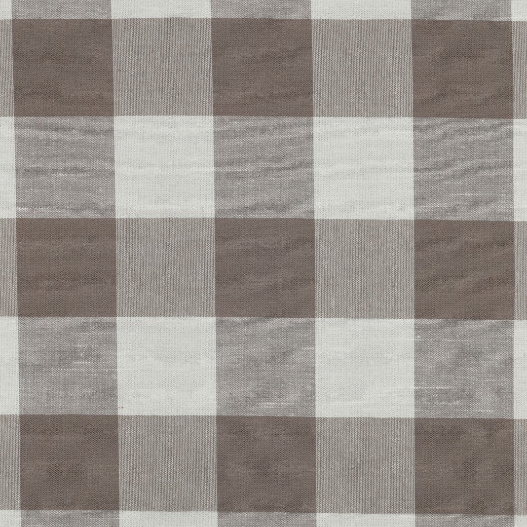 Baumwollstoff Beige | Karo garngefärbt Fadenwunsch 