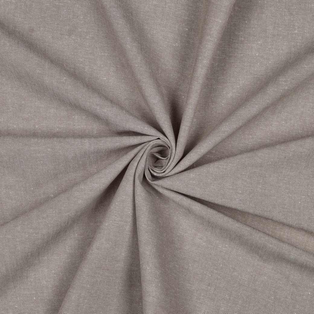 Baumwollstoff Beige | Meliert garngefärbt