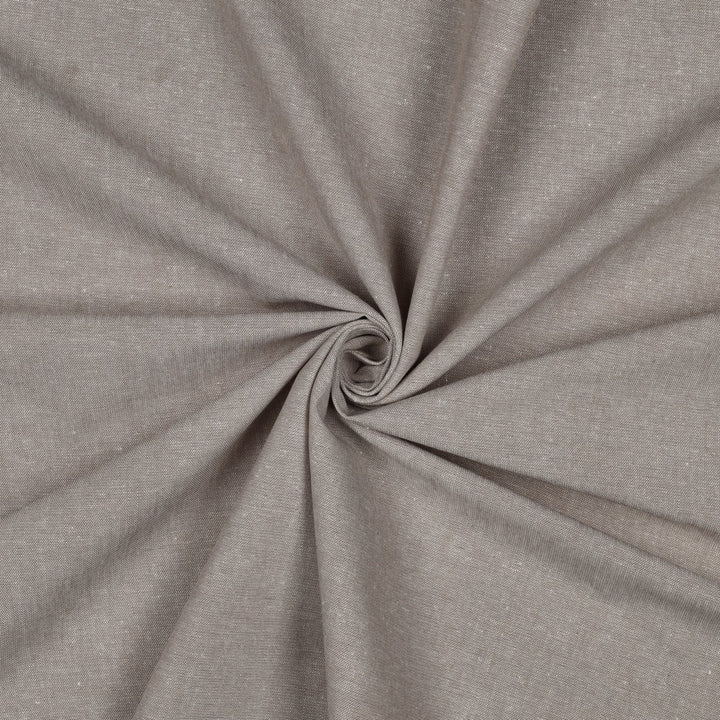 Baumwollstoff Beige | Meliert garngefärbt