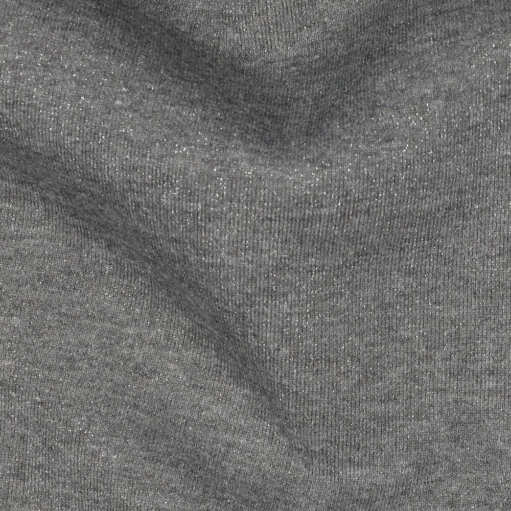 Sweat Lurex | Dunkelgrau | meliert mit Glitzereffekt Fadenwunsch 