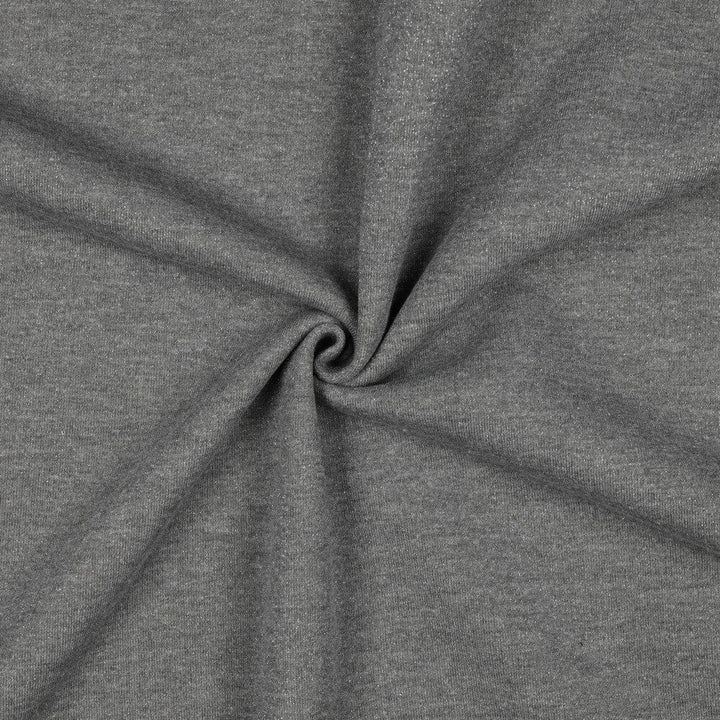 Sweat Lurex | Dunkelgrau | meliert mit Glitzereffekt Fadenwunsch 