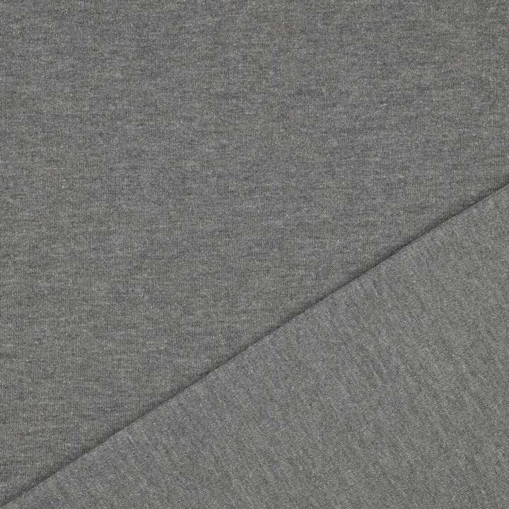 Sweat Lurex | Dunkelgrau | meliert mit Glitzereffekt Fadenwunsch 