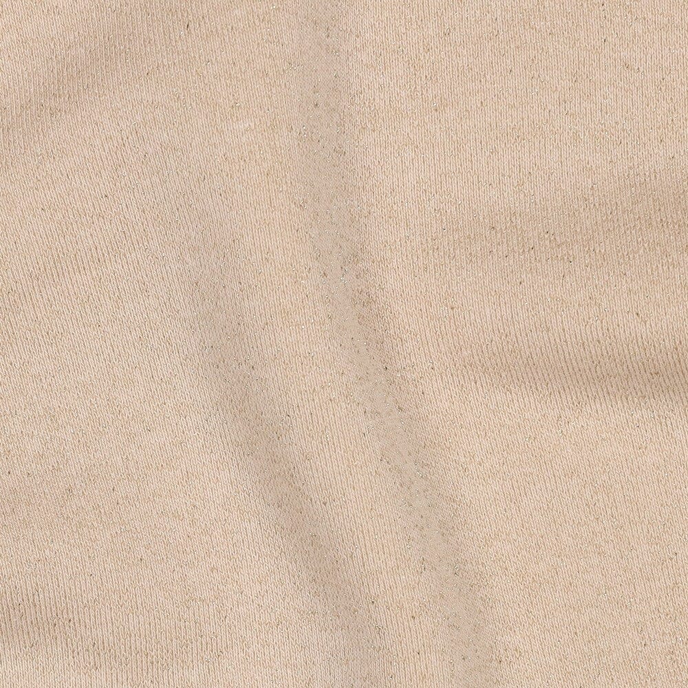 Sweat Lurex | Lachs| meliert mit Gold Glitzereffekt Fadenwunsch 