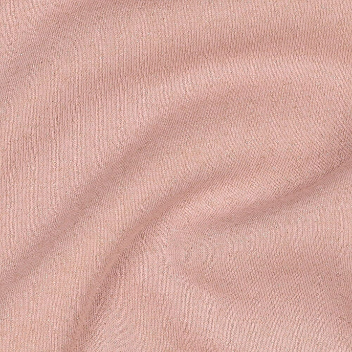 Sweat Lurex | Altrosa | meliert mit Gold Glitzereffekt Fadenwunsch 