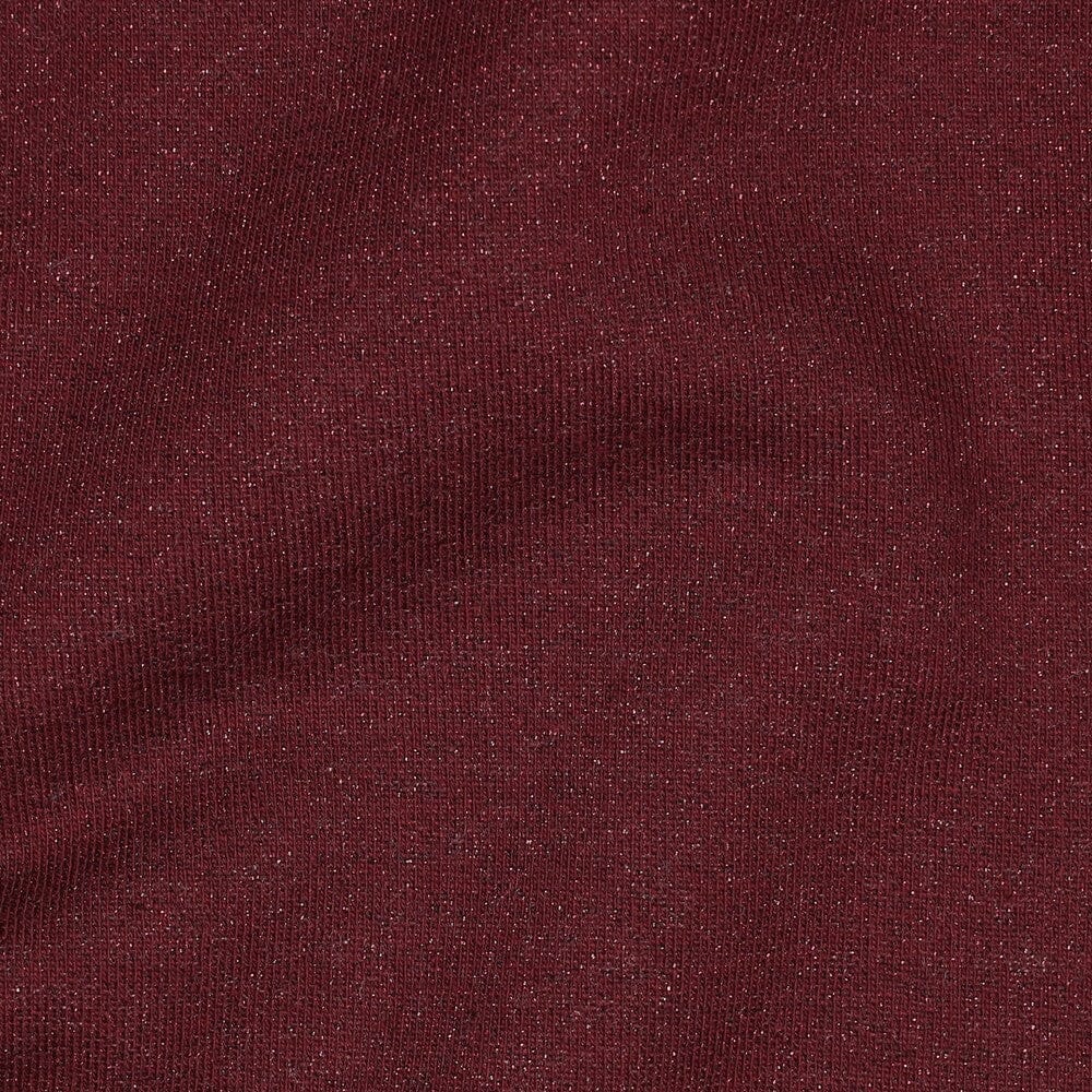 Sweat Lurex | Aubergine| meliert mit Glitzereffekt Fadenwunsch 