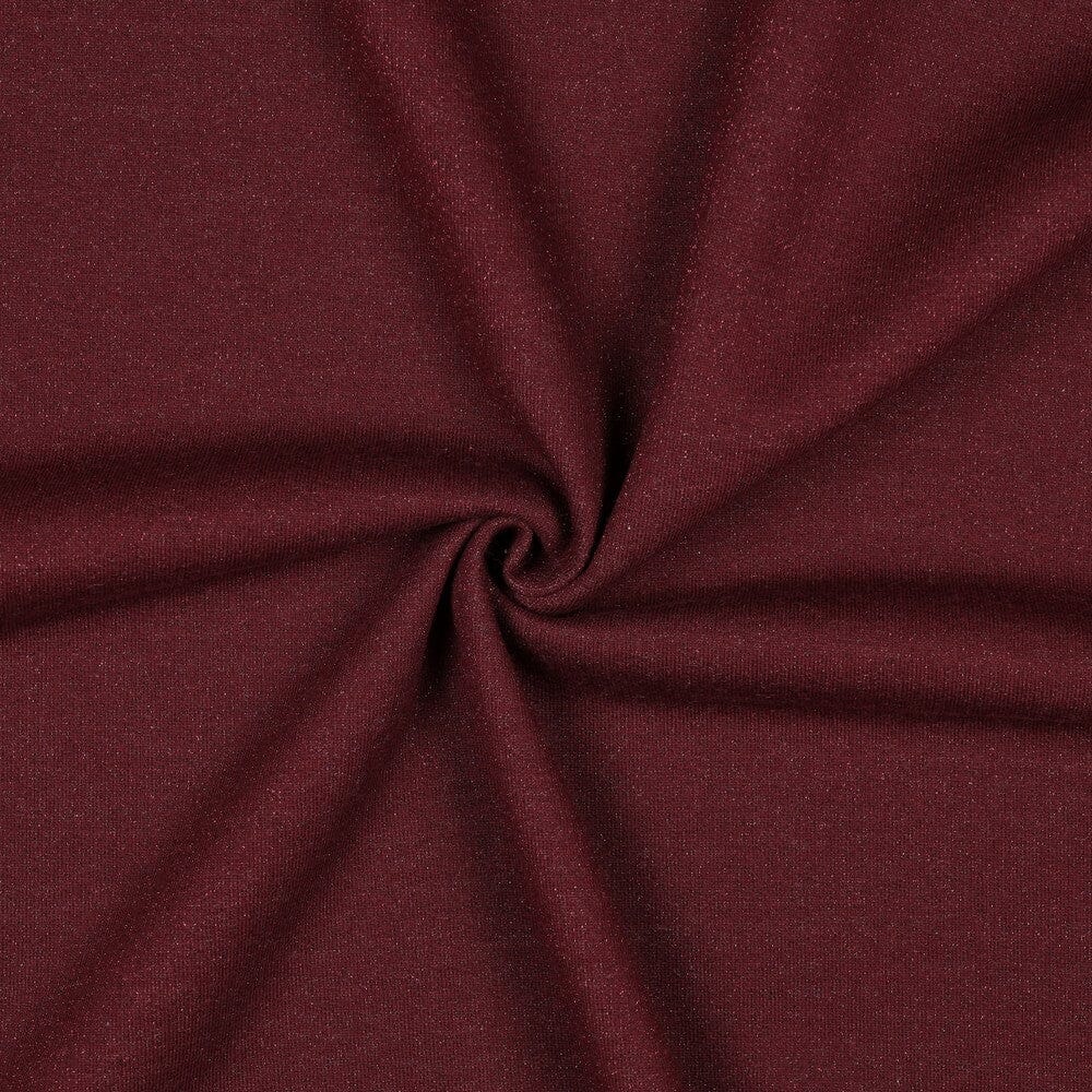 Sweat Lurex | Aubergine| meliert mit Glitzereffekt Fadenwunsch 