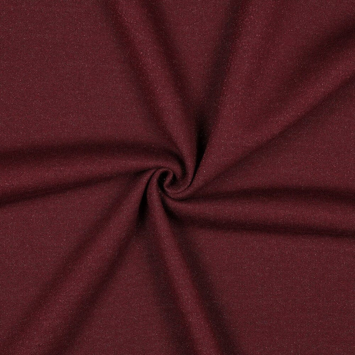 Sweat Lurex | Aubergine| meliert mit Glitzereffekt Fadenwunsch 