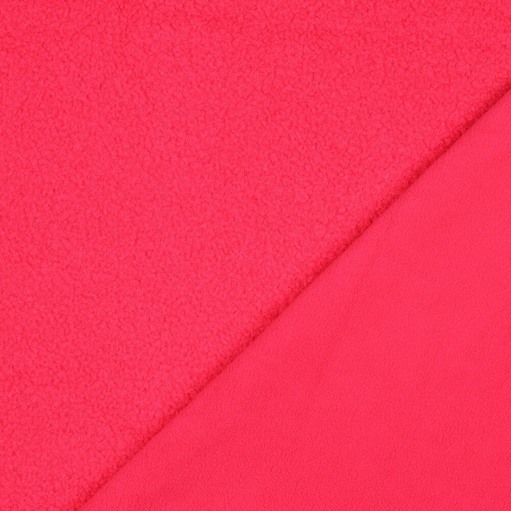 Teddy Fleece - Neon Pink Fadenwunsch 