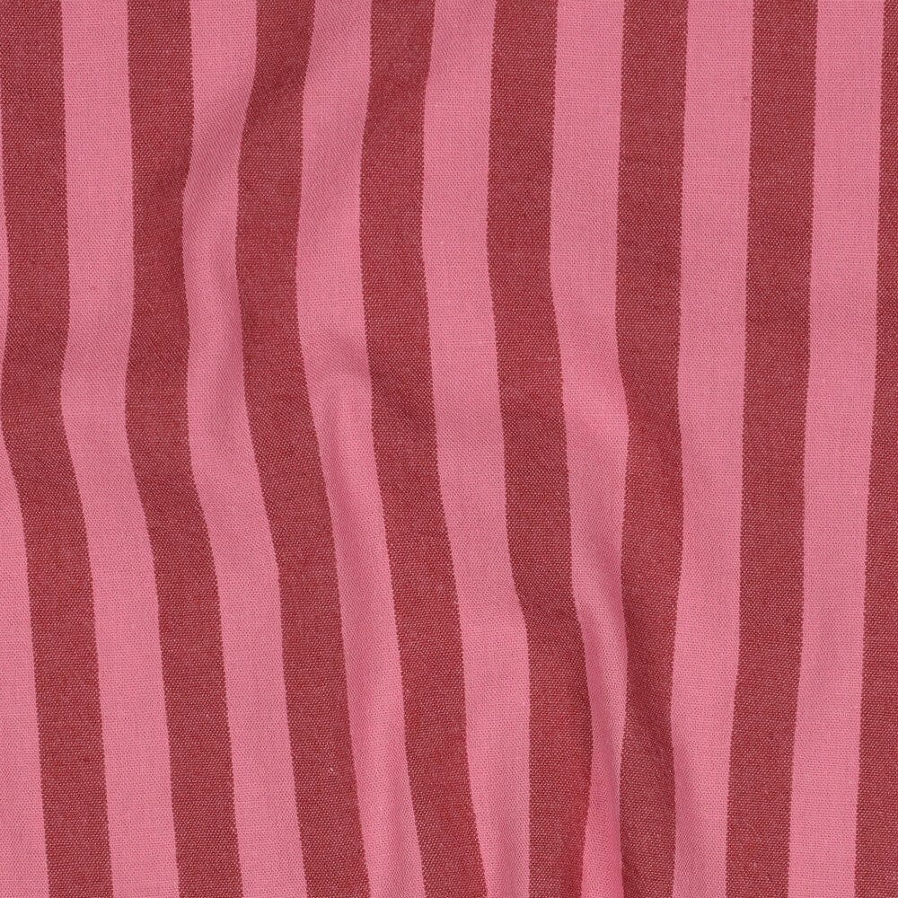Baumwolle garngefärbt - Streifen Mauve / Bordeaux Fadenwunsch 
