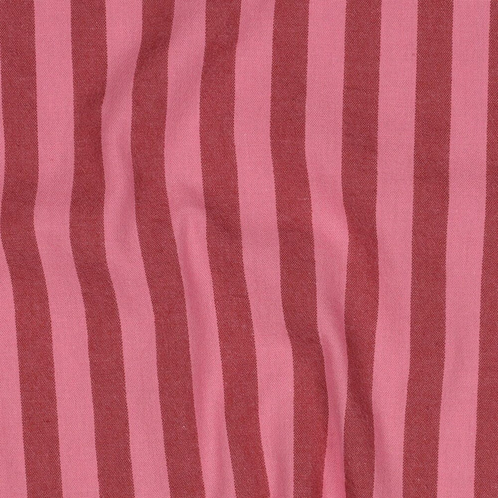 Baumwolle garngefärbt - Streifen Mauve / Bordeaux Fadenwunsch 