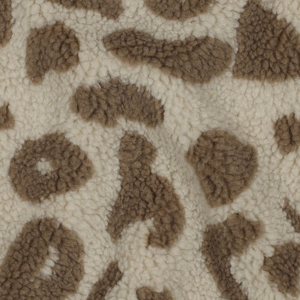 Teddy Jacquard Leoprint - Beige Fadenwunsch 