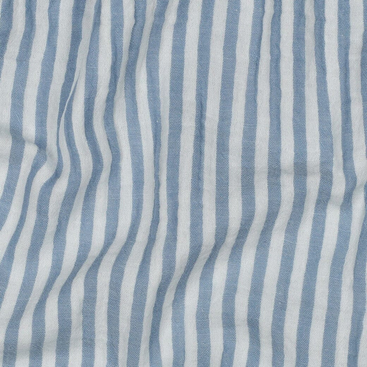 Musselin „Soft Stripes“ – Blau | garngefärbte Streifen Fadenwunsch 