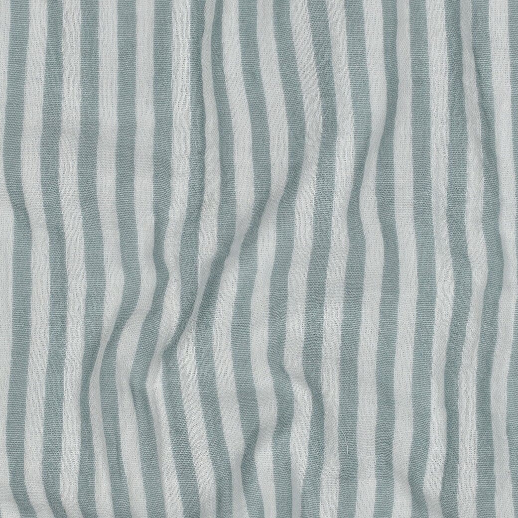 Musselin „Soft Stripes“ – Salbei | garngefärbte Streifen Fadenwunsch 
