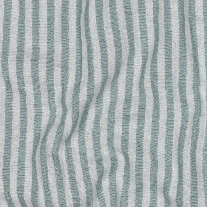 Musselin „Soft Stripes“ – Salbei | garngefärbte Streifen Fadenwunsch 