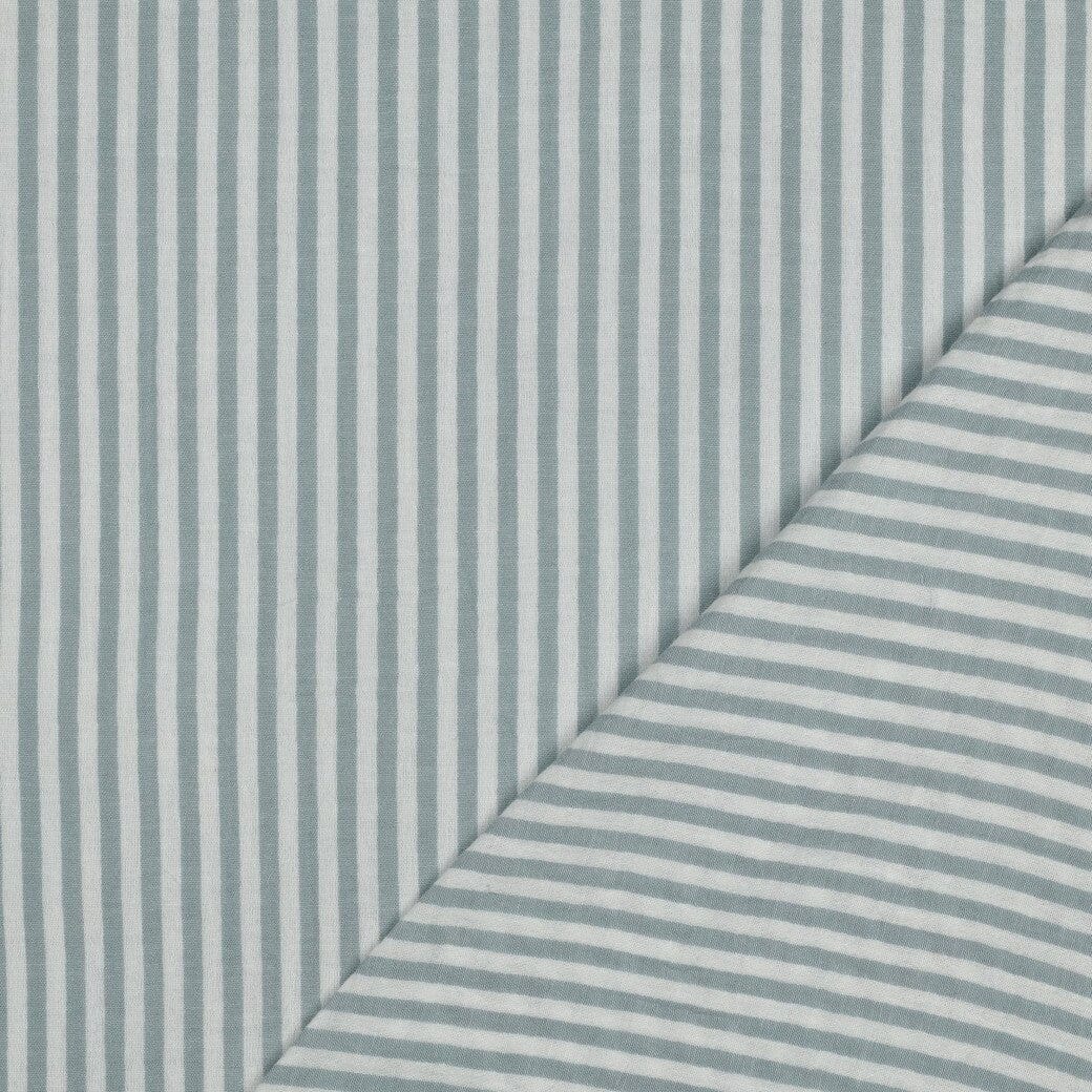 Musselin „Soft Stripes“ – Salbei | garngefärbte Streifen Fadenwunsch 