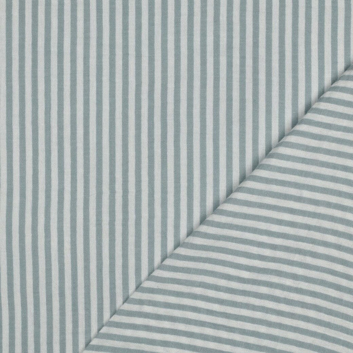 Musselin „Soft Stripes“ – Salbei | garngefärbte Streifen Fadenwunsch 