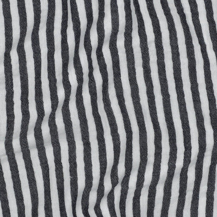 Musselin „Soft Stripes“ – Marineblau | garngefärbte Streifen Fadenwunsch 