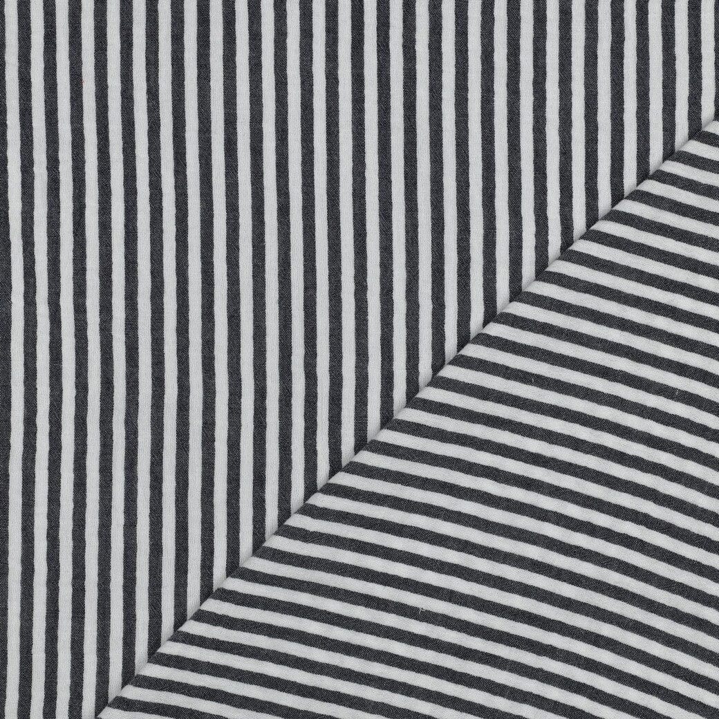Musselin „Soft Stripes“ – Marineblau | garngefärbte Streifen Fadenwunsch 