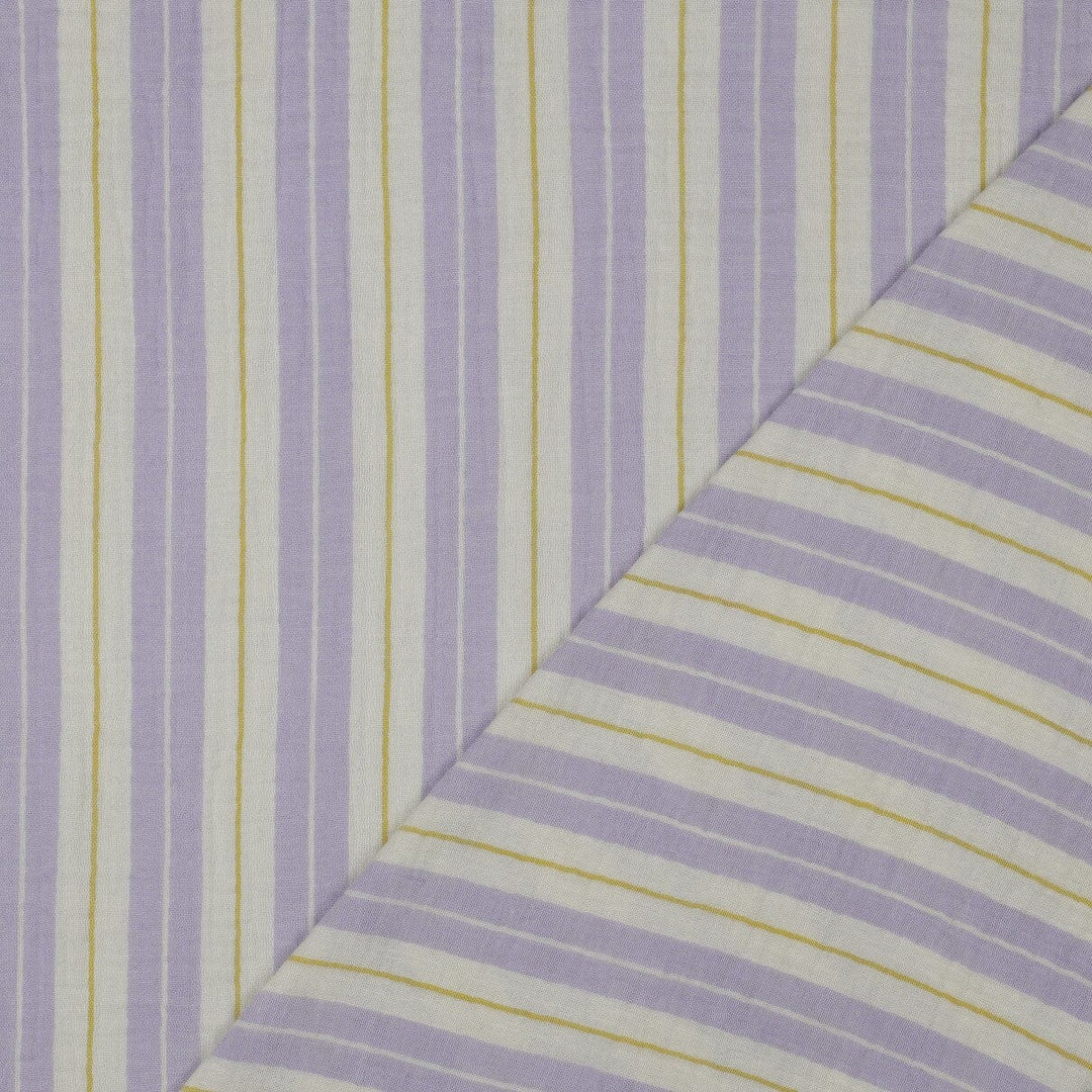 Musselin "Streifen Flieder" Swafing 
