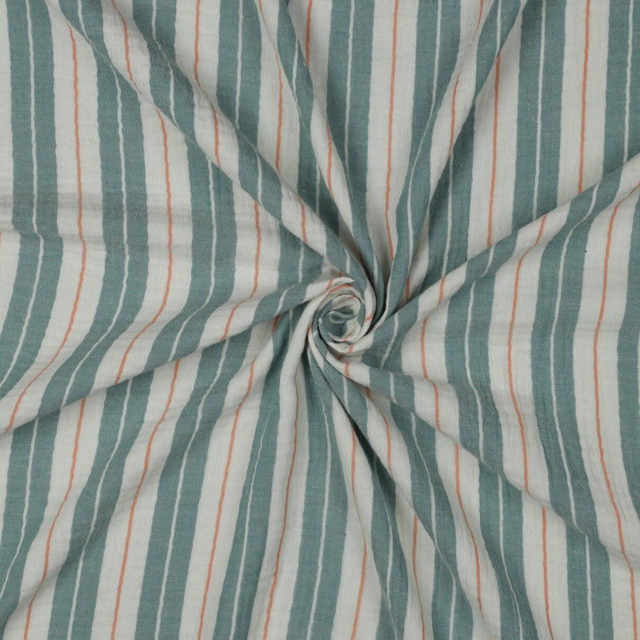 Musselin "Streifen Grün" Swafing 