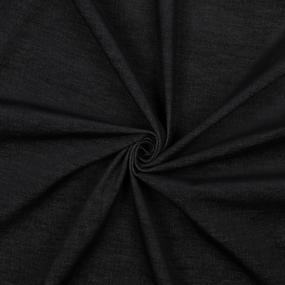 Feiner Babycord Denim | Schwarz