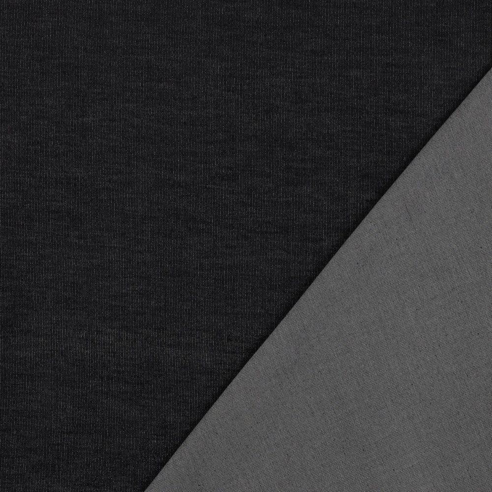 Feiner Babycord Denim | Schwarz