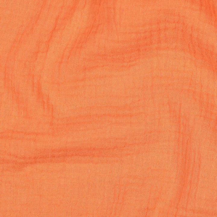 Musselin | Double Gauze | Orange | Bio-Qualität Fadenwunsch 
