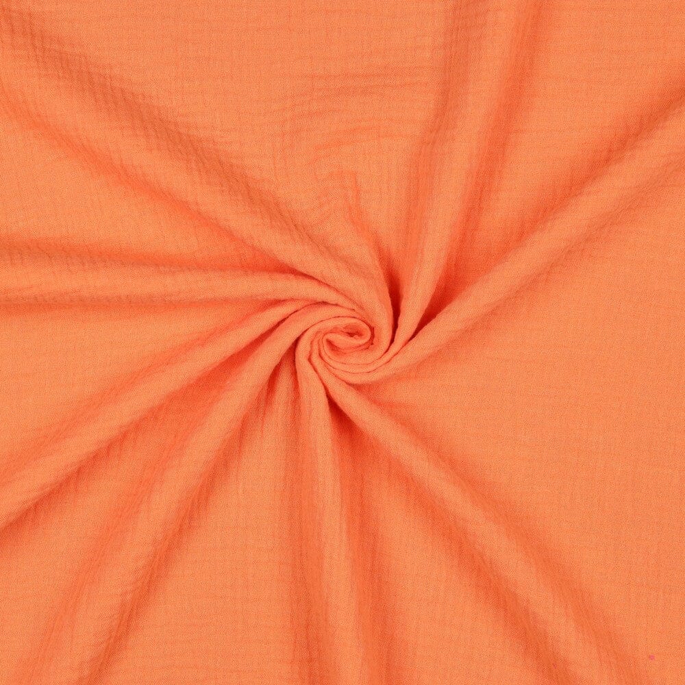 Musselin | Double Gauze | Orange | Bio-Qualität Fadenwunsch 