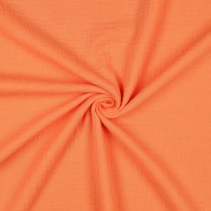 Musselin | Double Gauze | Orange | Bio-Qualität Fadenwunsch 